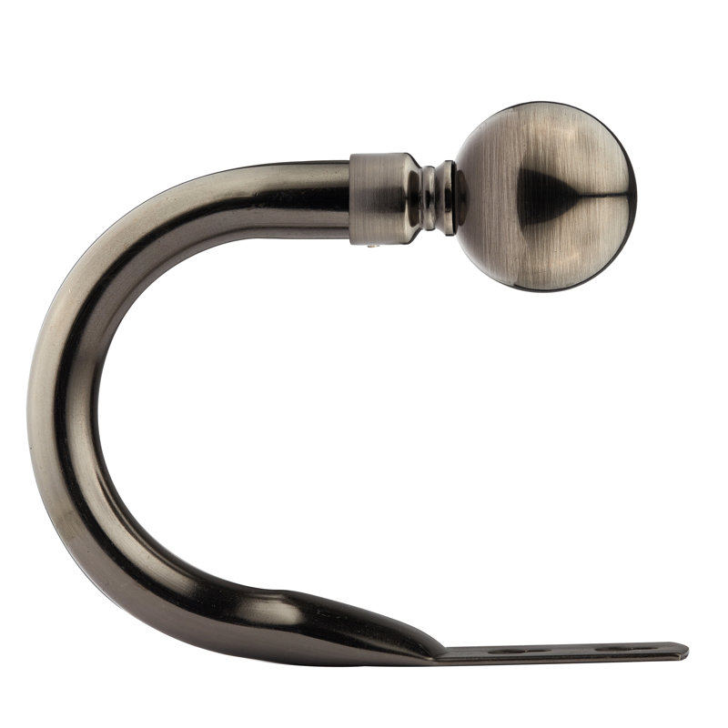 Abe 20cm Curtain Holdback, Black Silk