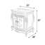 Meuble-lavabo simple 33 po avec plateau en marbre Estin