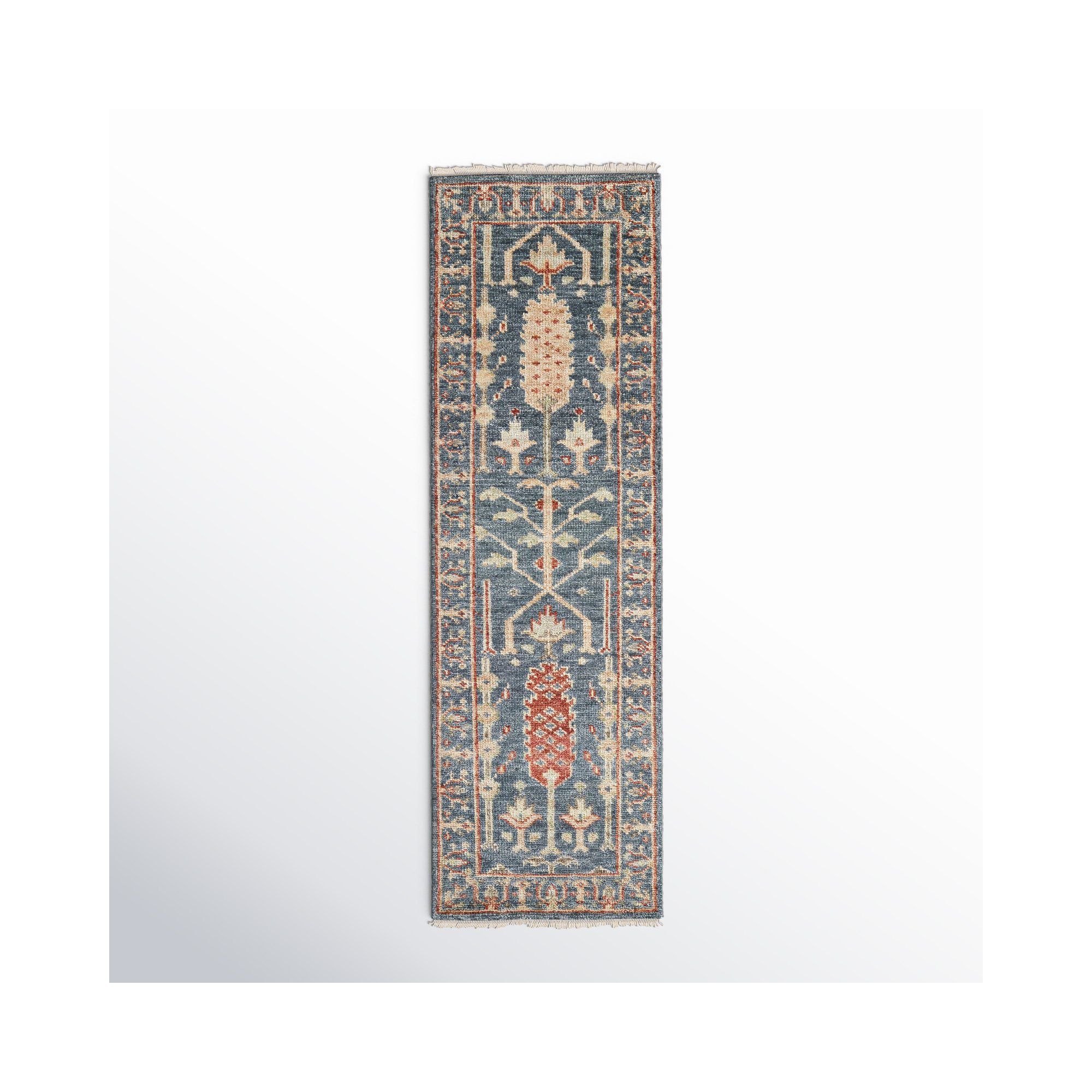 Brandonville Handmade Wool Rug, Runner 2'6" x 8'