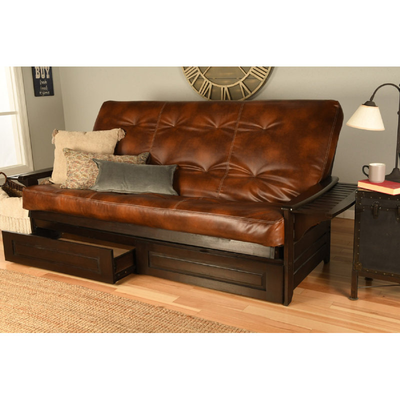 Futon et matelas 86 "Stratford, Espresso, Sentier de l'Oregon de couleur amande