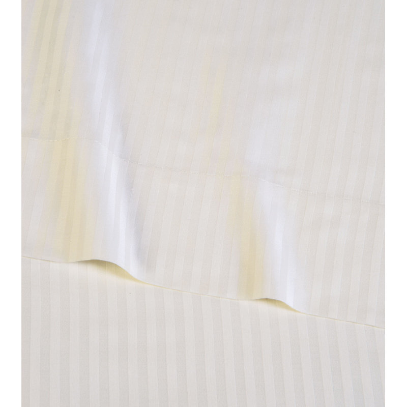 Ensemble de draps en percale de coton de qualité égyptienne à densité de tissage 300 fils Emilio, Ivoire