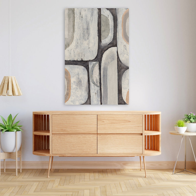 Mid-Century Modern Shape Shift II, 48" H x 32" W