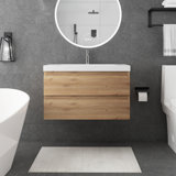36'' Single Bathroom Vanity with Resin Top