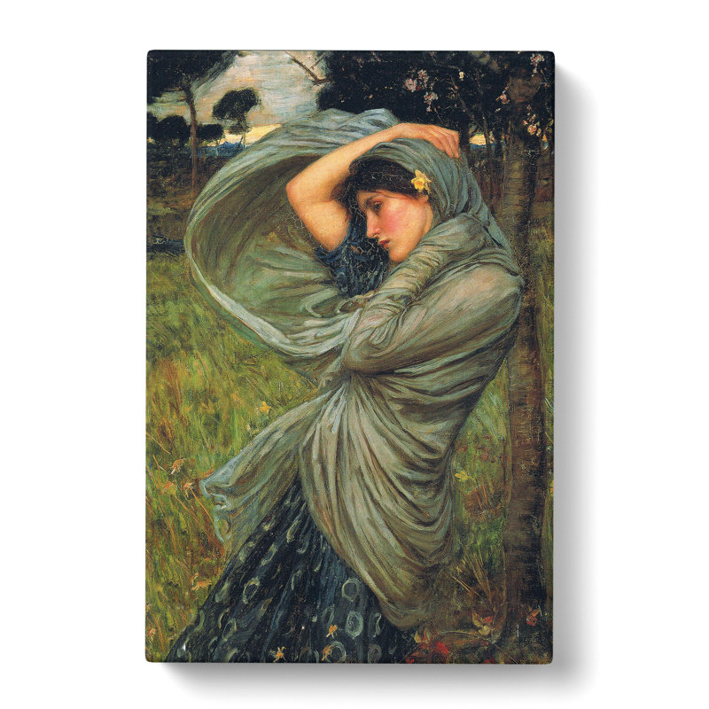 Boreas by John William Waterhouse - Wrapped Canvas Painting, 76cm H x 50cm W x 3cm D