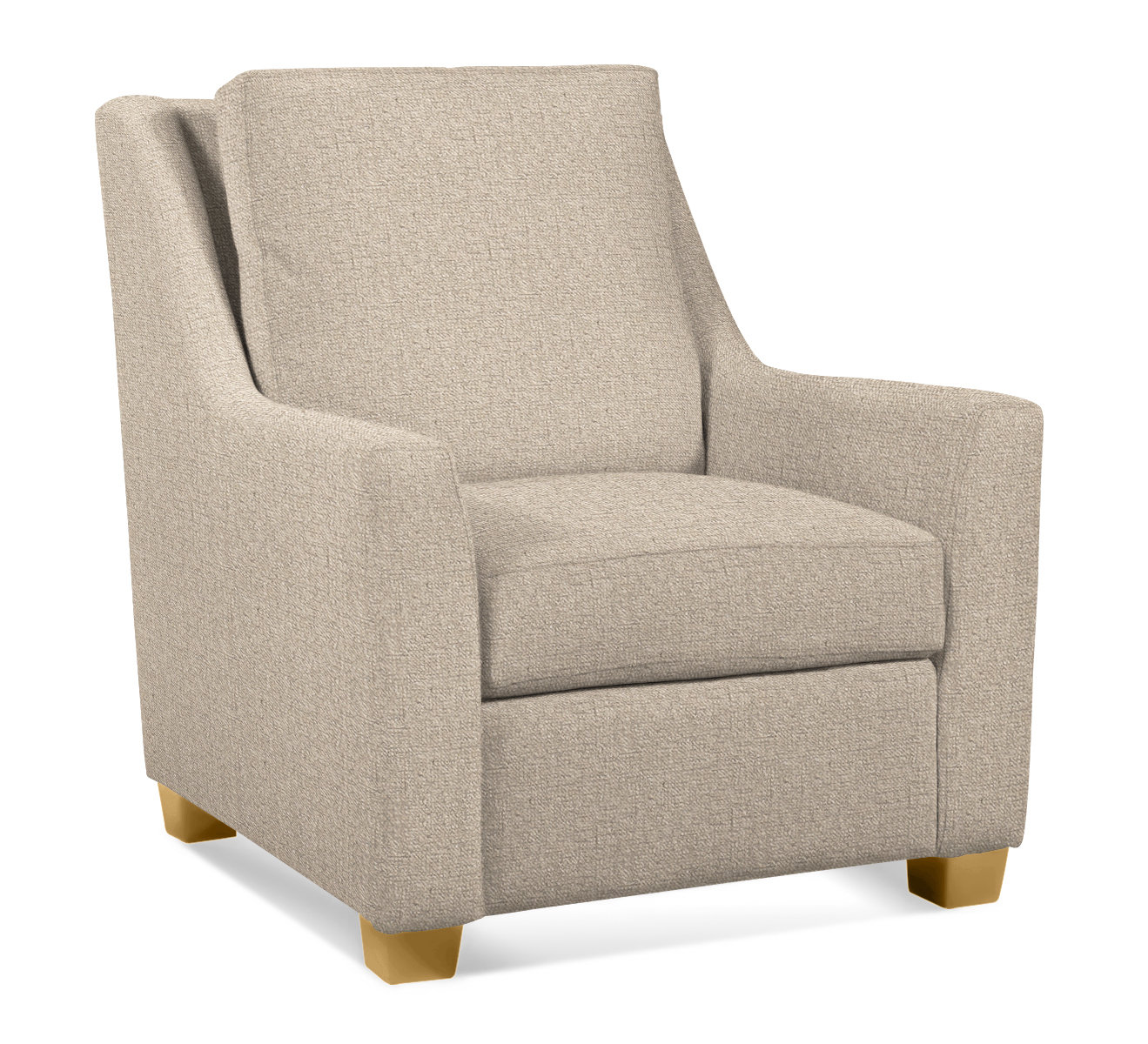 Upholstered Accent Chair, Eggshell Crypton Performance; 0884-93, Honey