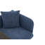 Chaise de loisir rembourrée avec tablette-1909364975