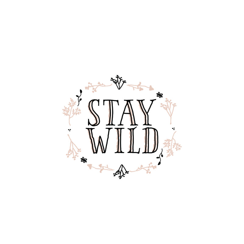 Stay Wild - Wrapped Canvas Print, 91cm H x 91cm W x 3.8cm D