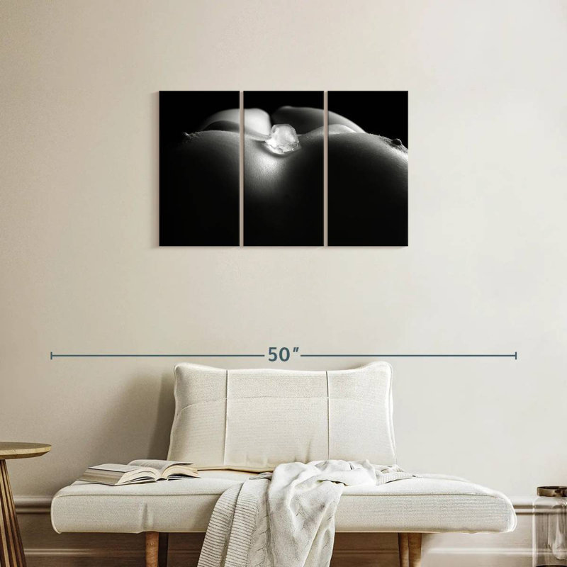 Ice Cube On Woman's Breast Chest I, 20" H x 33" W