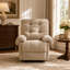Fauteuil inclinable manuel avec repose-pieds rembourré-1908087726