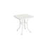 Ensemble bistro 3 pièces en fonte d'aluminium - 2 chaises et 1 table avec coussin blanc pour une utilisation extérieure Robuste et facile à assembler