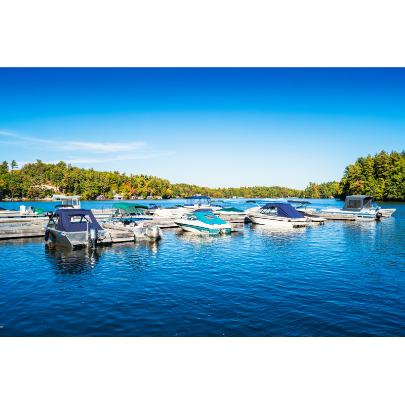 Marina In Port - Wrapped Canvas Print, 30cm H x 46cm W x 3.8cm D