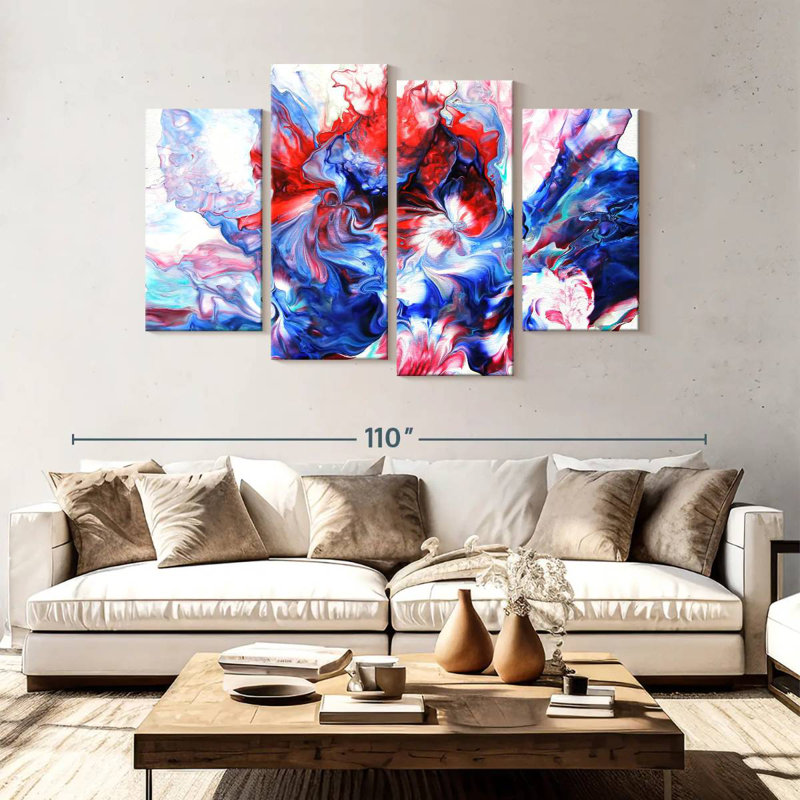 Avery Abstract Pouring V, 54" H x 84" W