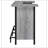 Menimen Grey Driftwood Freestanding Bar Unit