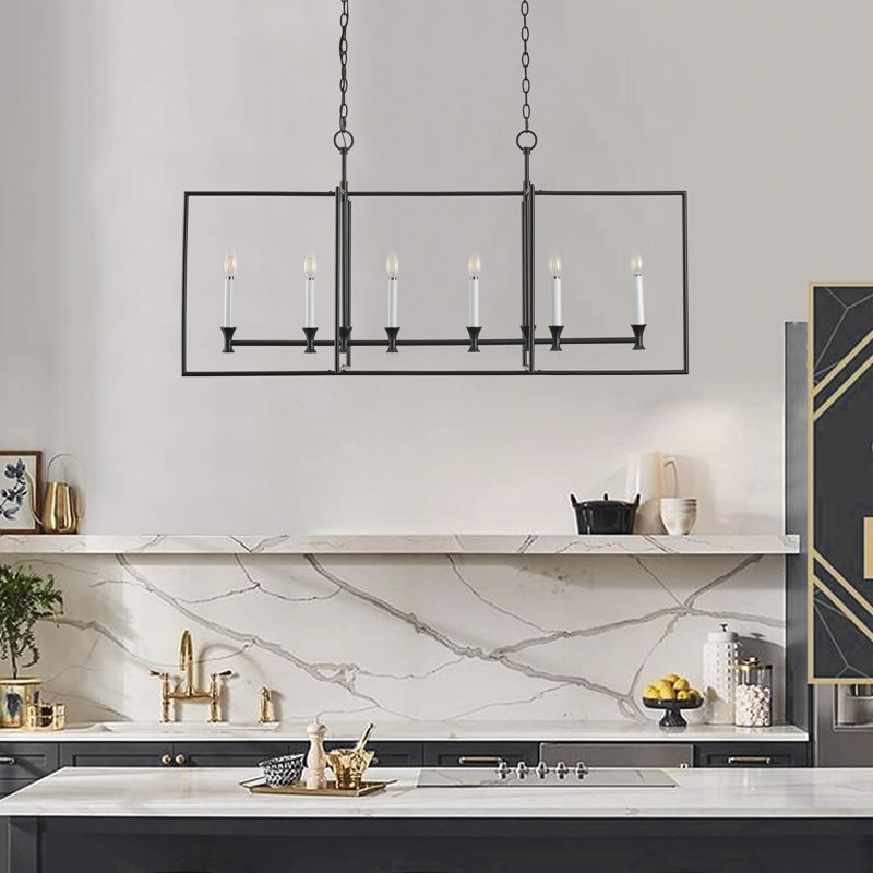 Kisha 6 - Light Matte Black Pendant