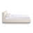  Cream Upcycled Linen King Bed