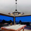 Luminaires rustiques 8 lumières de style campagnard