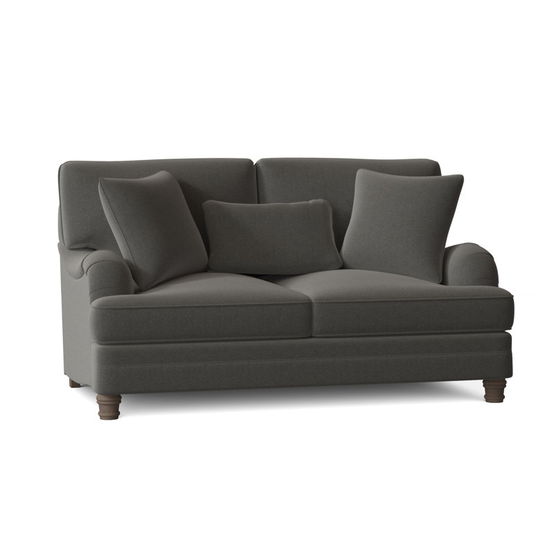 Tarleton Loveseat, Cream Chenille 1345-002, Aged Gray