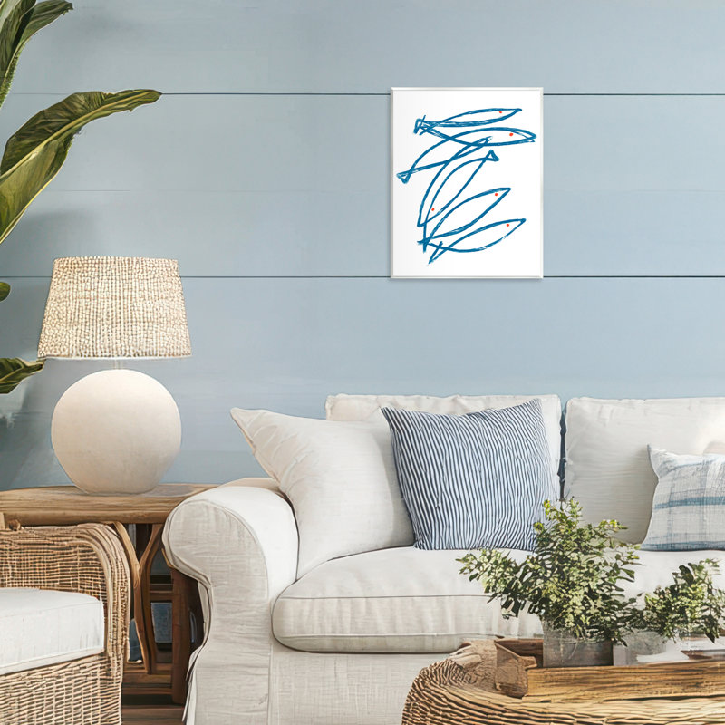 Plaque murale Minimalist Fish, design par Lil 'Rue