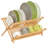 iDesign Formbu Bamboo Folding Collapsible Dish Drying Rack - 16.54" x 12.99" x 10.63"