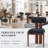 Modern Upholstered Dining Chairs with Solid Wood Legs-525077005