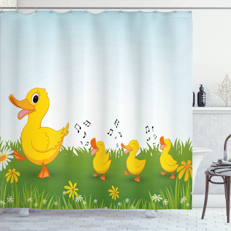 Shower Curtain with Hooks Included, 84"H x 69"W