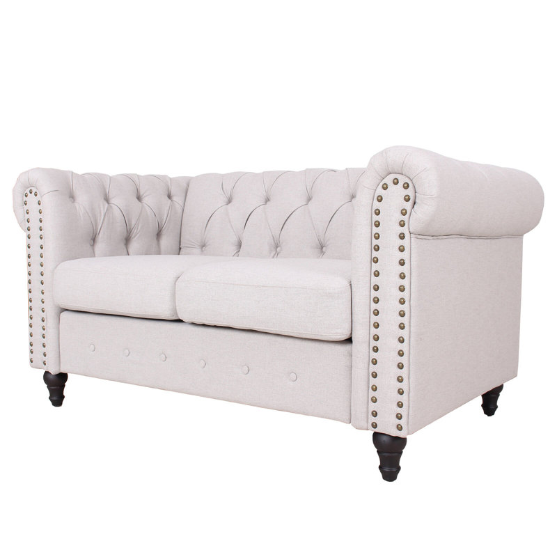 Sofa, Light Grey, Linen