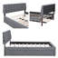 Lit plateforme tapissier classique avec gigogne et éclairage DEL Smart Teddy-1154335144-1154335189