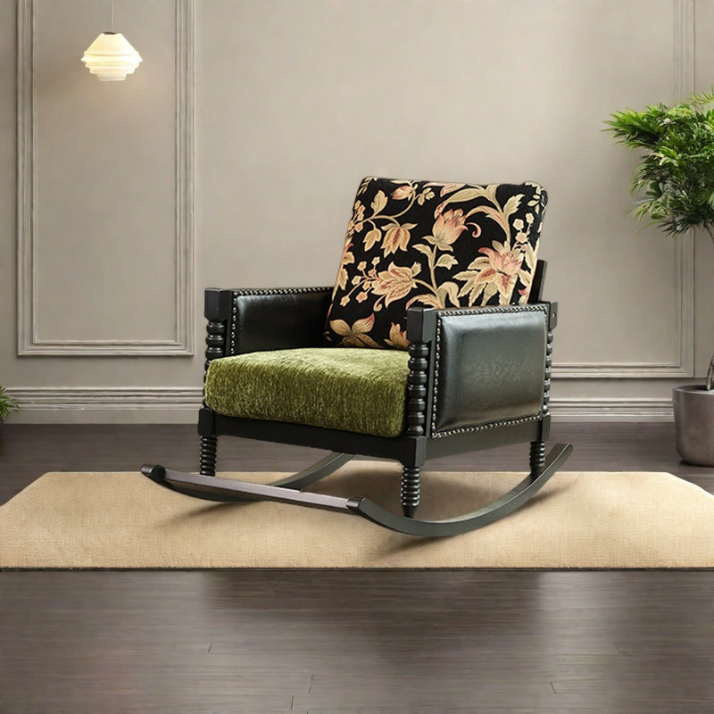 Chaise berçante Luxury, Vert