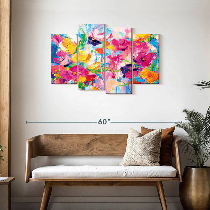 Abstrait efflorescent Avery, H 27 po x l 43 po
