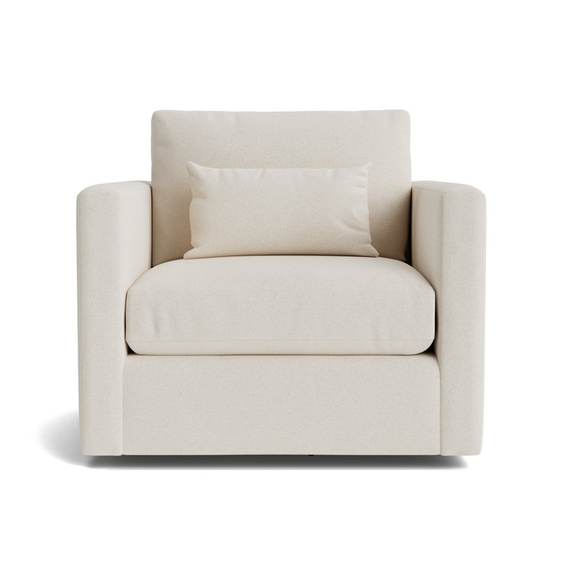Haywood Full Swivel Chair, Performance Boucle - Cream