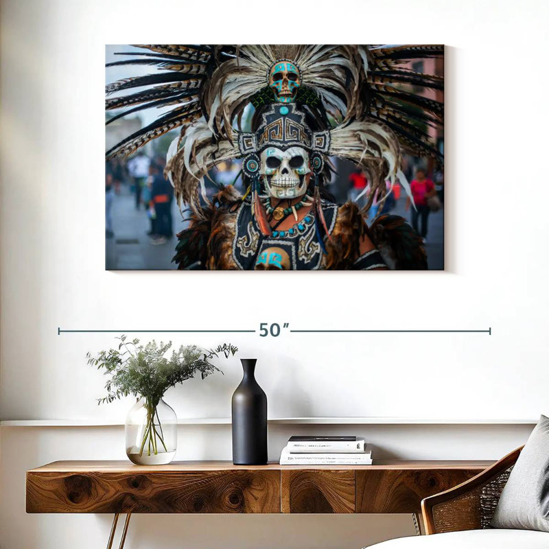 Kerner Pre-Hispanic Mask, 26" H x 39" W