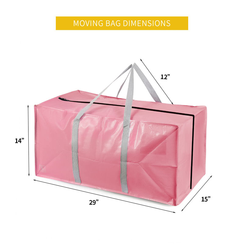 Sac de rangement en tissu Rebrilliant, 104 pintes, Rose