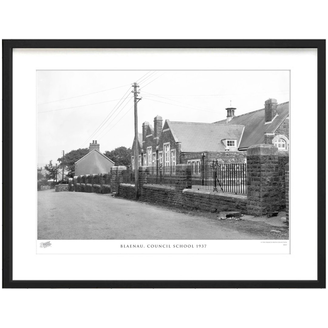 'Blaenau, Council School 1937' - Picture Frame Photograph Print on Paper