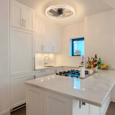 Ventilateur de plafond à intensité variable 19,7 po avec lumières DEL