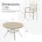 Comfortable Stackable Metal Chairs And Elegant Round Table For Outdoor Gatherings