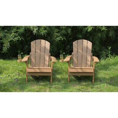 Méridiennes de patio durables, style bois de teck, détente extérieure rustique