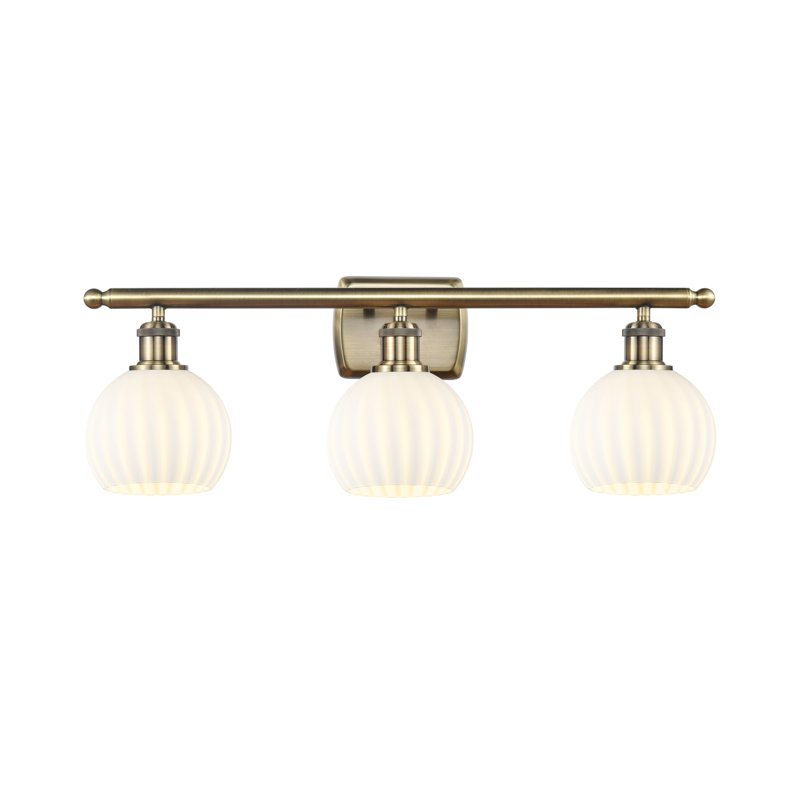 Bianaca 3 - Light Dimmable Vanity Light, Antique Brass