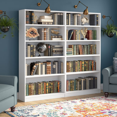 Bibliothèque standard en bois manufacturé Doyno H 71,46 "