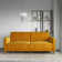 Perdue 81.5" Velvet Square Arm Convertible Sofa