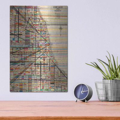 "Carte moderne de Chicago" par Nikki Galapon