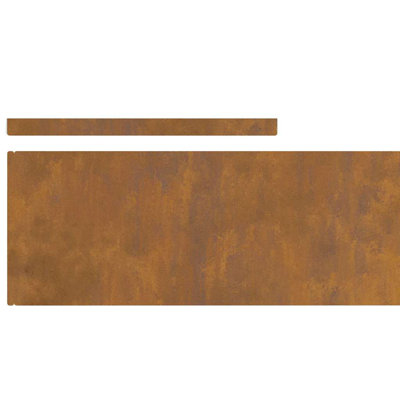 20cm H x 450cm W Weathering Steel Lawn Edging