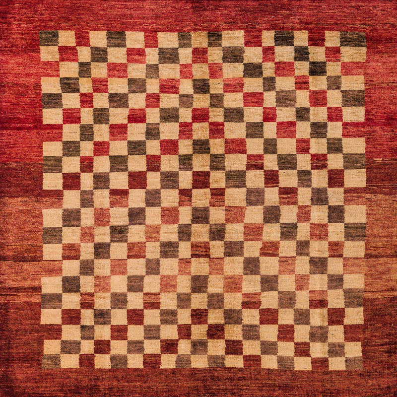 Abstract Indoor Rug, Square 7'