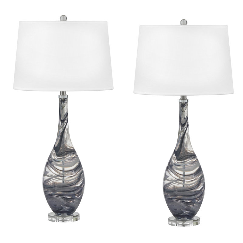 Brescia Ceramic Table Lamp, Gray