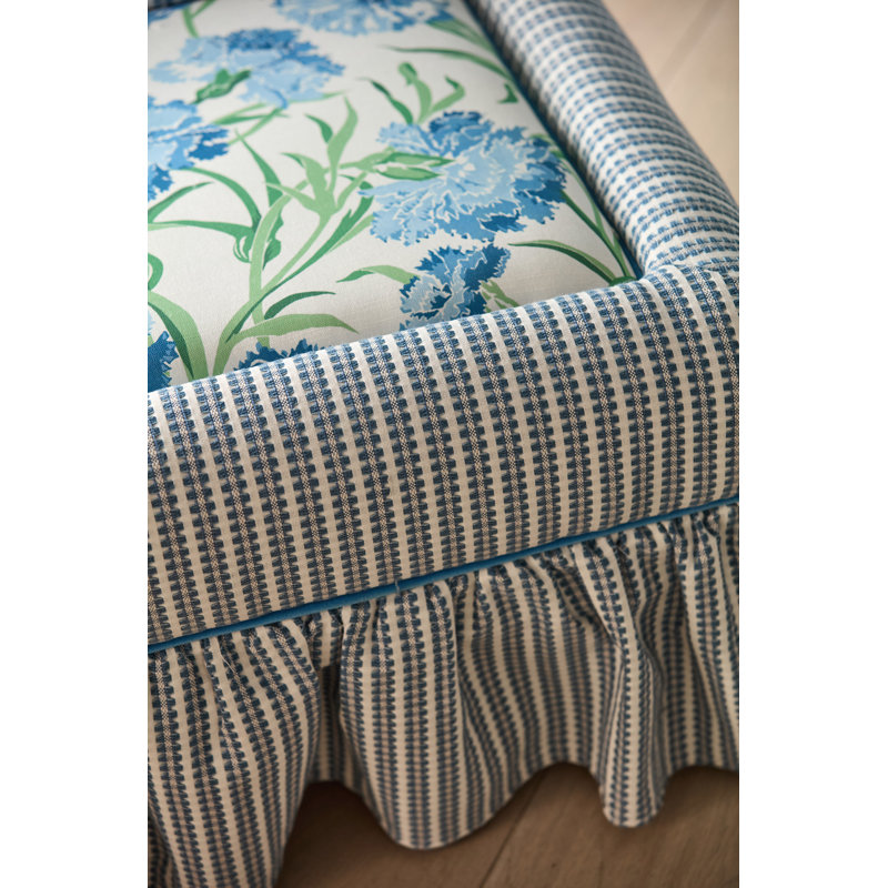Pepita Stripe, Sky/Linen