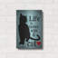 «Life Is Better With A Cat Blue» par Ginger Oliphant, art mural en métal-1474622395