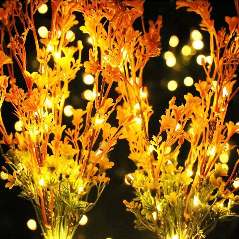 Éclairage solaire à fleurs pour l'extérieur