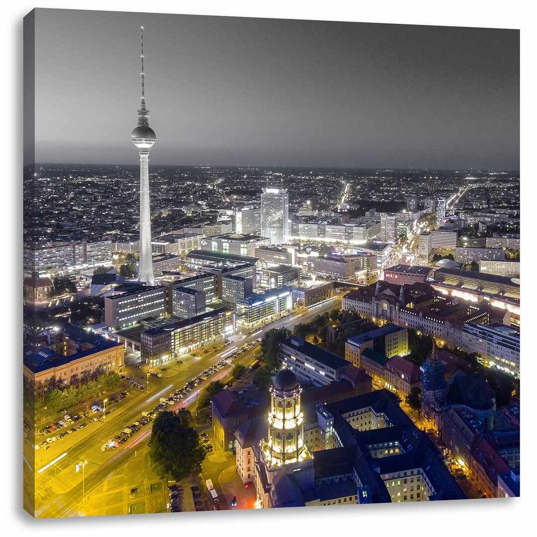 Leinwandbild Berlin City Panorama