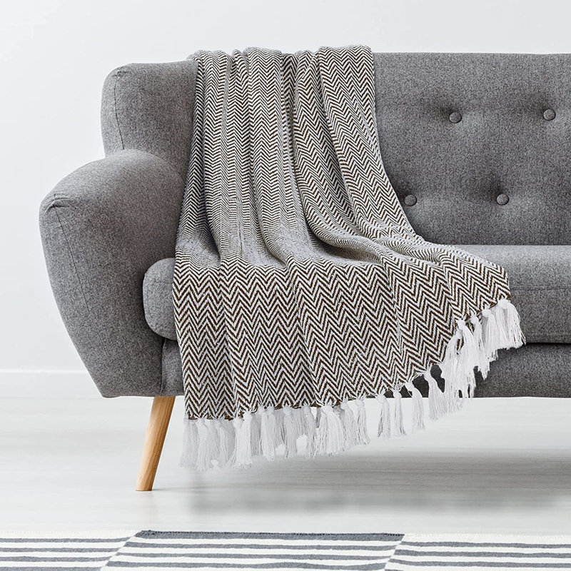 Hand Woven Throw Blanket, Red