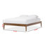 Structure de lit Quill, bois massif de style Mid-Century moderne-675108016-699612876