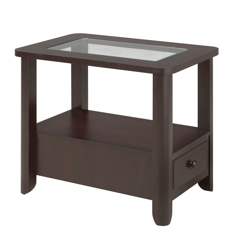 Table d'appoint Demato, cerisier foncé